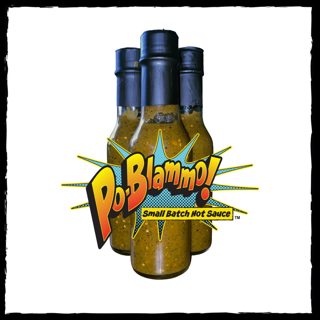 Po-Blammo™ Small Batch Hot Sauce – Poblano Tomatillo Habanero Hot Sauce